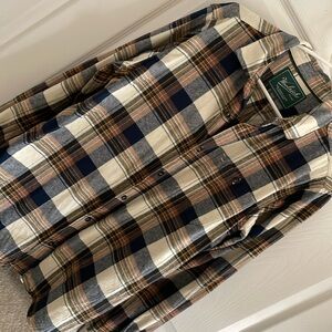 Woolrich 100% cotton flannel shirt, size L